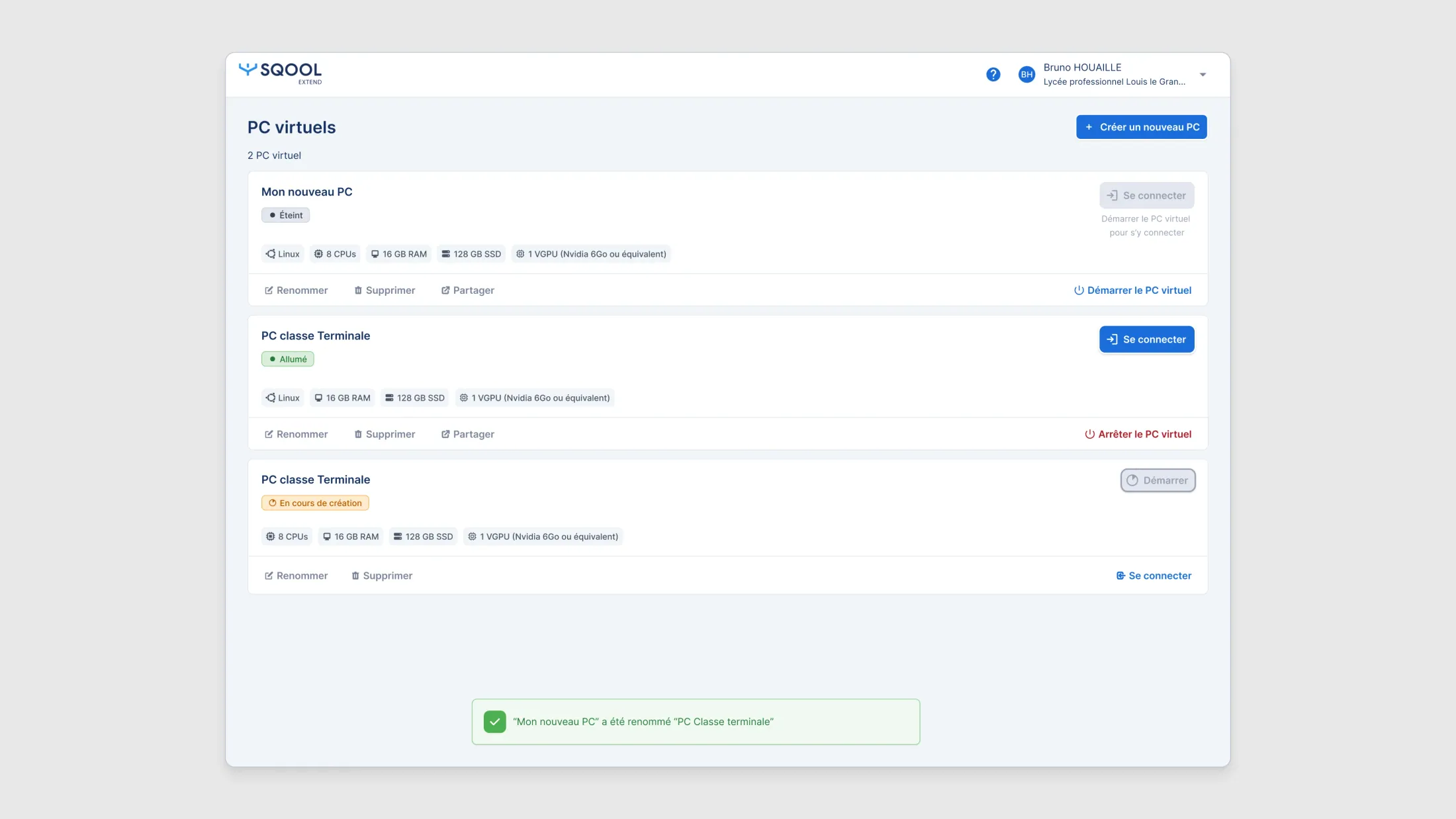 SQOOL Extend — UI